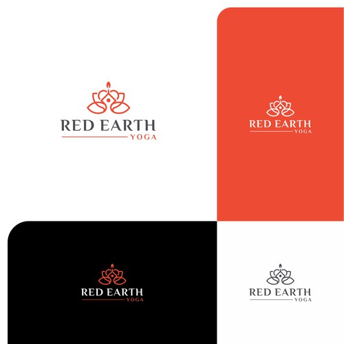 Designs Red Earth Yoga logo Logo & social media pack contest