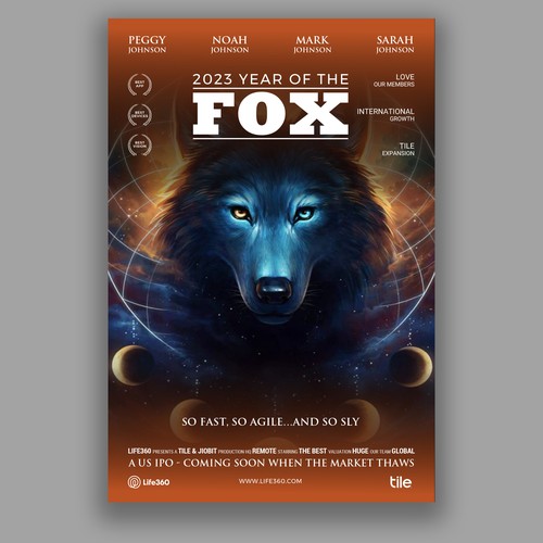 Life360 2023 Year of the Fox Poster Design by RENEXIT