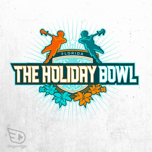 Holiday Bowl Logo Design by Dogwingsllc