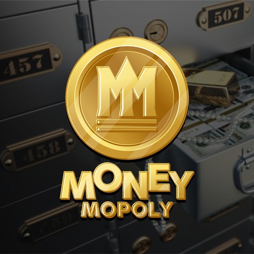 Minimalistic Logo for Make Money Online YouTube Channel "MoneyMopoly" Design by rocketstudio