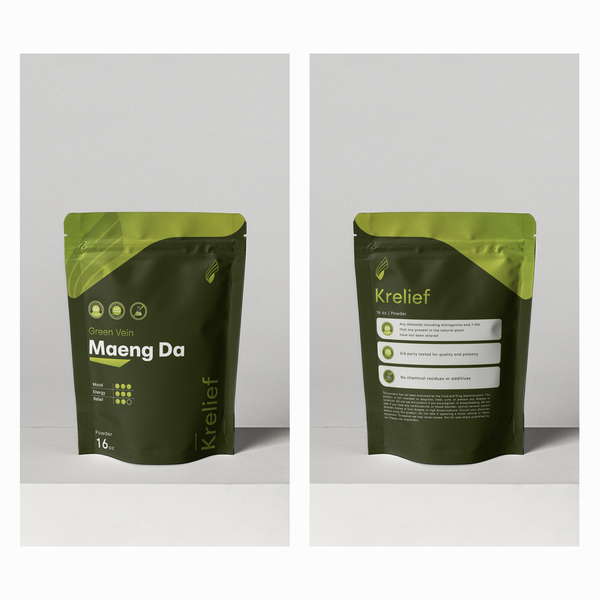 Krelief Kratom Packaging