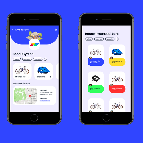 Jars App Design Design by Kevin Long