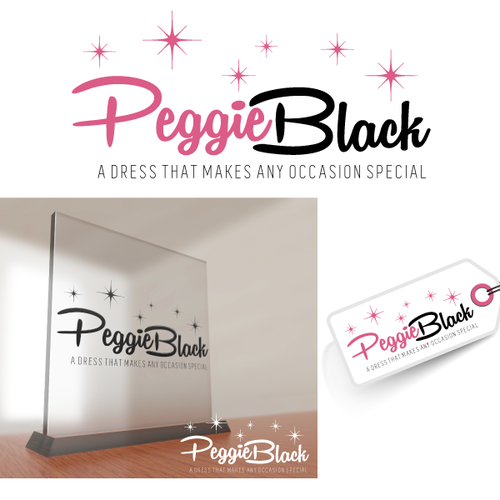 Create a captivating pinup logo design with a twist for Peggie Black Design réalisé par Maya984