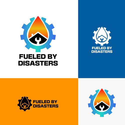 Logo for social media presence in disaster restoration market Design by Danielle Curtis