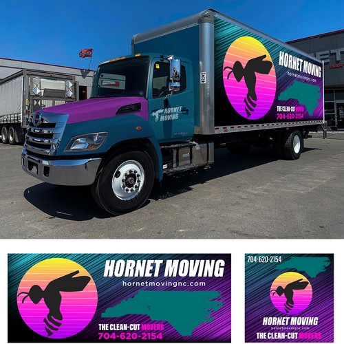 Hornet Moving truck Wrap Design by Logicainfo ♥