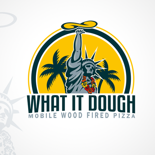 Hawaiian Wood Fired Pizza Logo Réalisé par 2MDesigns