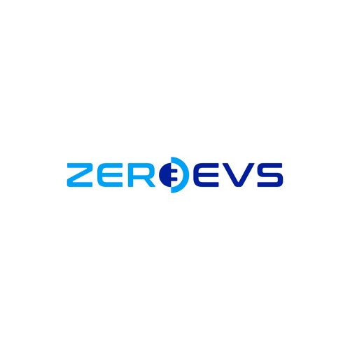 Logo for the emerging electic vehicle charger market, with a subtle emphasis on net zero Design by hacilos