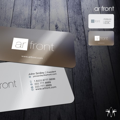 Business card design for high tech company Design by sadzip