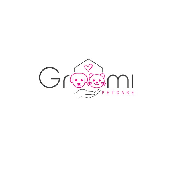 GROOMI PET CARE LOGO DESIGN