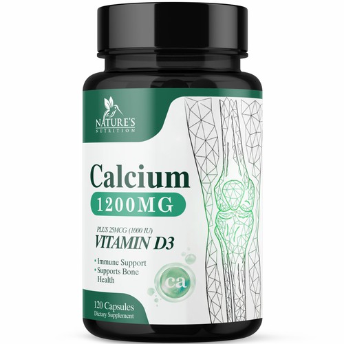 Calcium Plus Vitamin D3 Design Needed for Nature's Nutrition Design by GenScythe