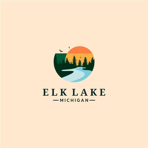 Design a logo for our local elk lake for our retail store in michigan Réalisé par Prawidana87