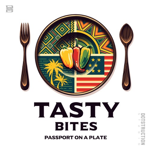 Design a Bold, Soulful Logo for Tasty Bites – Caribbean Meets Southern Comfort Design by Dotstruction Studio