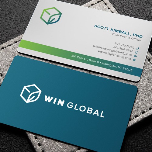 WIN Global Business Card Design Réalisé par IK_Designs