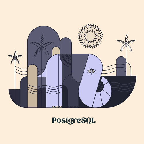 PostgreSQL v16 Release Artwork Design von hashWednesday