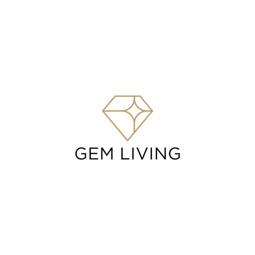 Geometrical, minimalist, modern brand design for Gem Living Design by megawon®