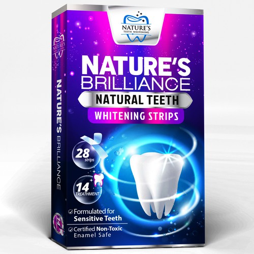 Natural Design Needed for Nature's Brilliance Whitening Strips Design by agooshe