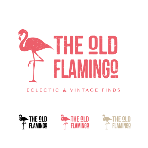 Create hip logo for THE OLD FLAMINGO that specializes in eclectic, vintage, upcycled furniture finds Réalisé par dietros