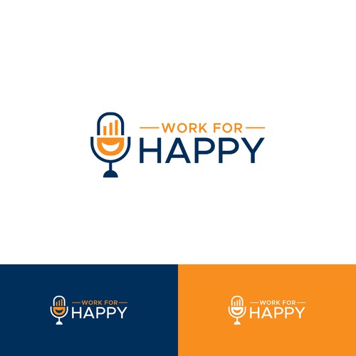 We need a fun and engaging Podcast logo for a Pod about happiness in work and life Design by keoart