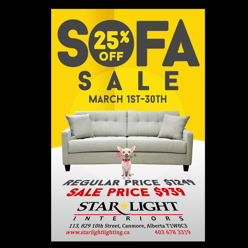 Sofa sale introducing Starlight Interiors' expansion into the furniture ...