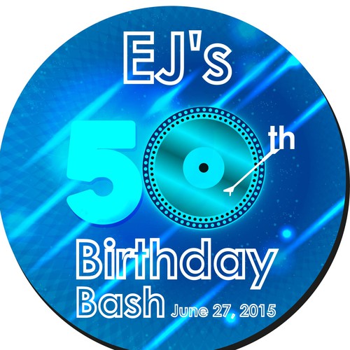 We need a logo for my friend EJ's 50th birthday bash Design by Davissen