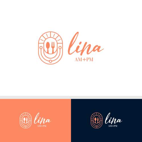 Logo for a coffee shop in AM and cocktail bar in PM Design by NuriCreative