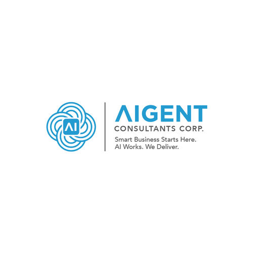 AI Agent Company: Appealing to small to medium sized businesses. Design by atmeka