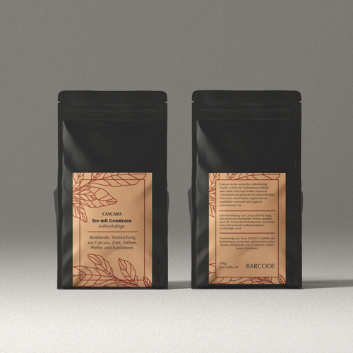 Diseño de Cascara tea label de just.chaosofart