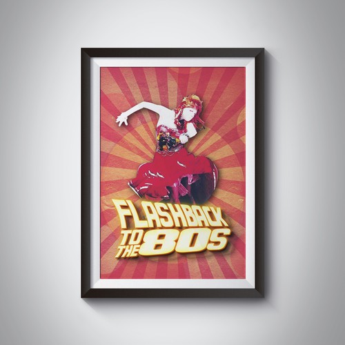 Poster for 1980s Pop Music Stage Show Design by DP Creative Studio