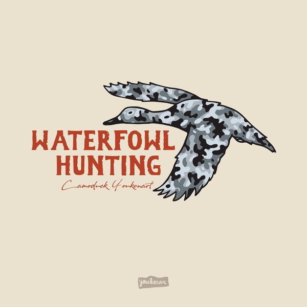 Design by Dewantyovani titled "Camo Duck Illustration"