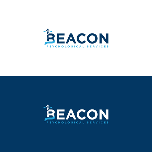 Logo for psychologist private practice providing therapy. Serious but hopeful. Design by L A T O