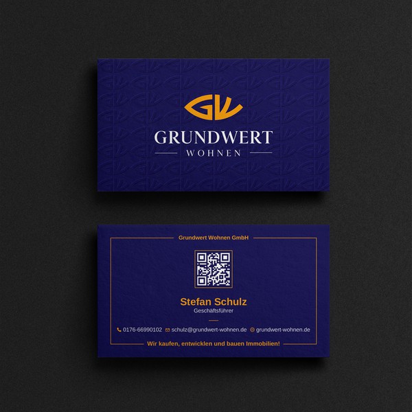 Embossed Business card