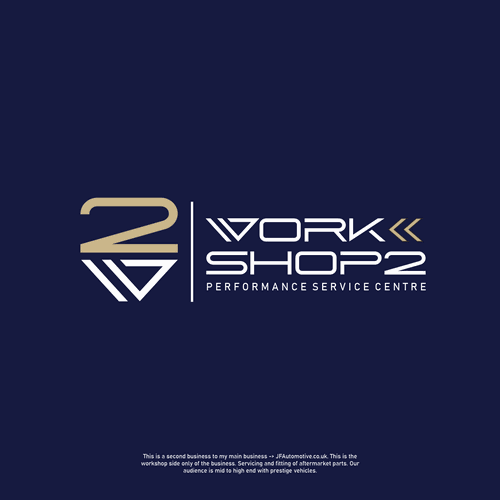 Prestige Trusted Logo for high end garage that's partnered with another brand Diseño de Raden Gatotkaca