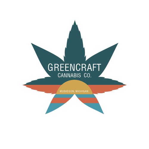 Brand Logo for craft cannabis grow in Michigan. Design by antesofte ✌