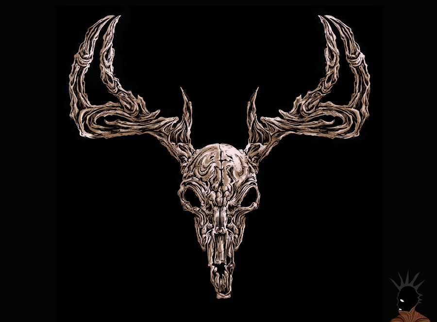 Deer skull logo rework | Illustration or graphics contest