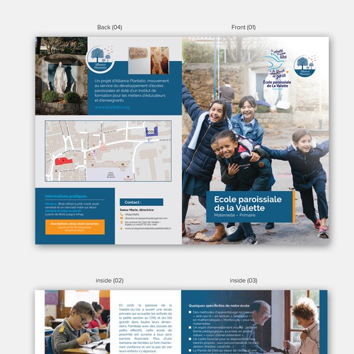 Design A 4 Page Leaflet For A School In France Postcard Flyer Or Print Contest 99designs