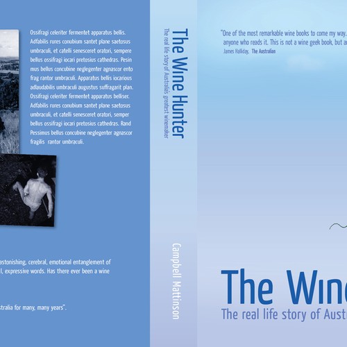 Book Cover -- The Wine Hunter Design por Denniee