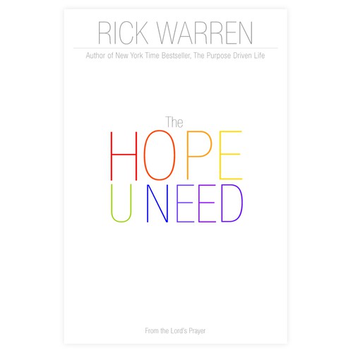Design Rick Warren's New Book Cover Design by N A R R A