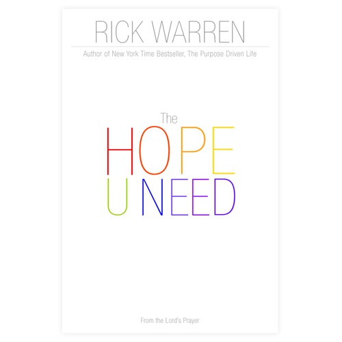 Design Rick Warren's New Book Cover Design por N A R R A