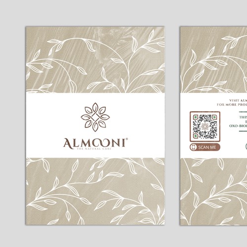 Design a simple yet elegant polybag packaging for our loofah brand Design by zzzArt