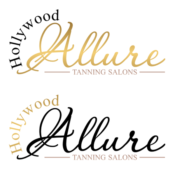 Design by DELIMA** titled "Create a logo for high end tanning e-commerce site that also promotes our Hollywood, CA salons"