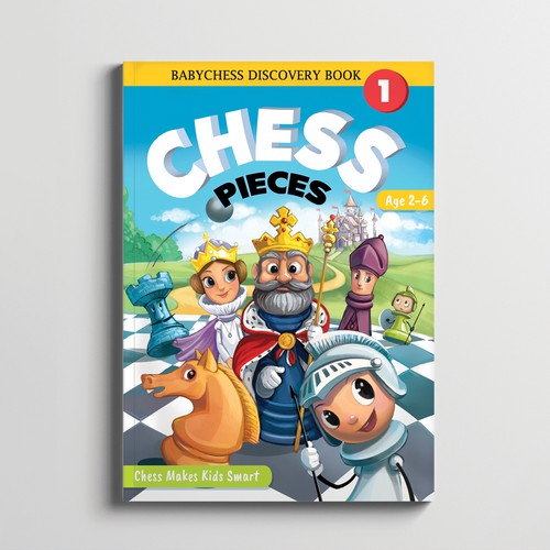 Creative Chess book cover for 2 - 6 years old kids Design by Marrieta