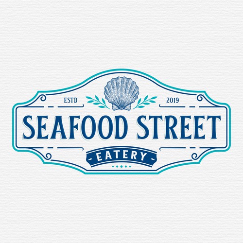 Seafood restaurant shop logo