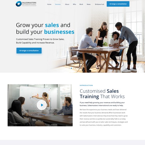 Design Create an engaging website for a world leading sales consulting company di sandy#ogma