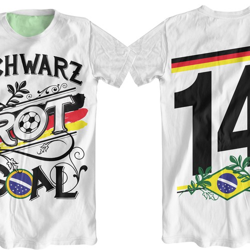 Football! World Cup! Summer! But hey ... what to wear? The alternative german football jersey! Design by Boket