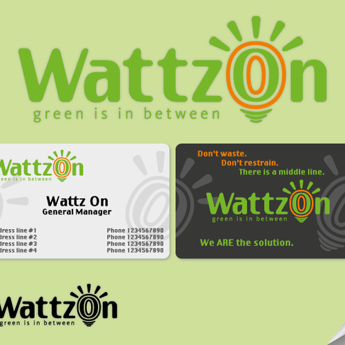 Help WattzOn (BusinessWeek Best Idea 2008) with a new logo Design by PapaSagua