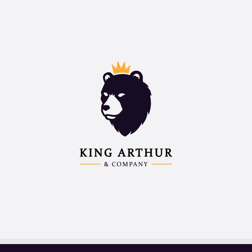 Need an iconic bear logo for King Arthur & Company. Design by axan