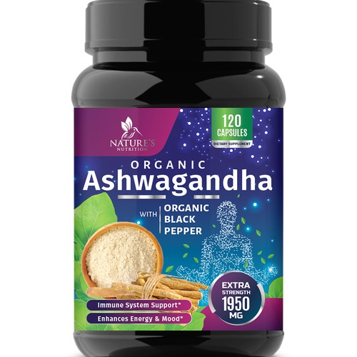 Design Natural Ashwagandha Capsules Design Needed for Nature's Nutrition por Wfemme