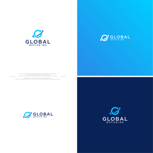 Design a powerful logo for an office equipment company that has global capabilities. Design by Rumi_A