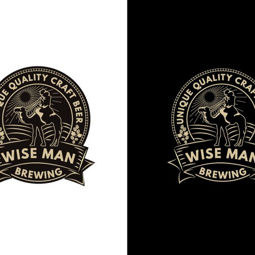 Create original Logo for Wise Man Brewing. Design by Viktoriia Leon
