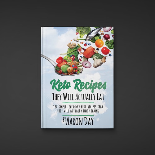 Diseño de Design Healthy Ketogenic Recipe Book Cover de danc